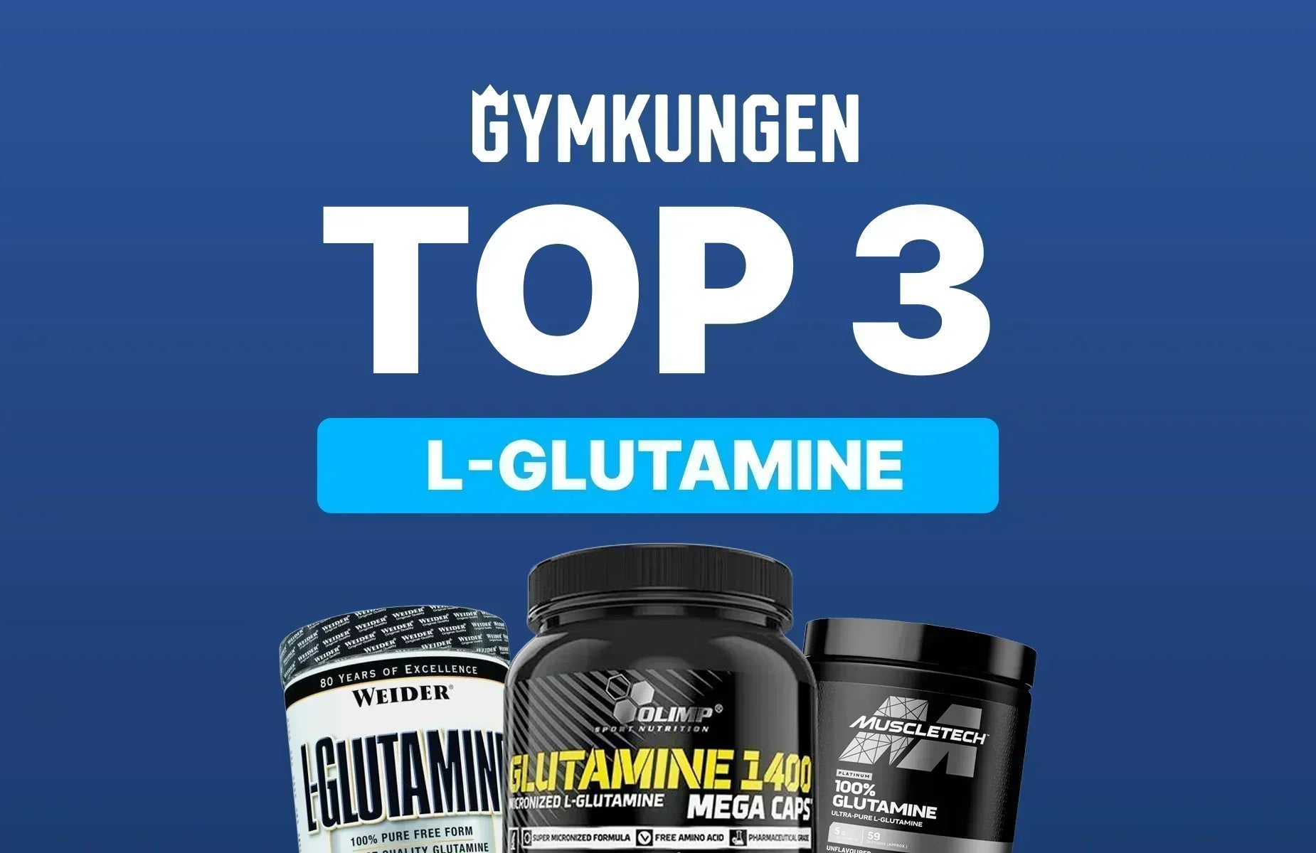 Bästa L-glutamin 2026 - Topp 3 i Sverige!