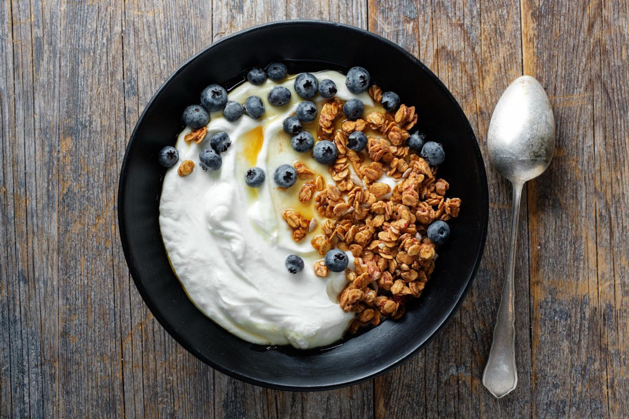 Grekisk yougurt och proteinpulver - Enkelt recept!