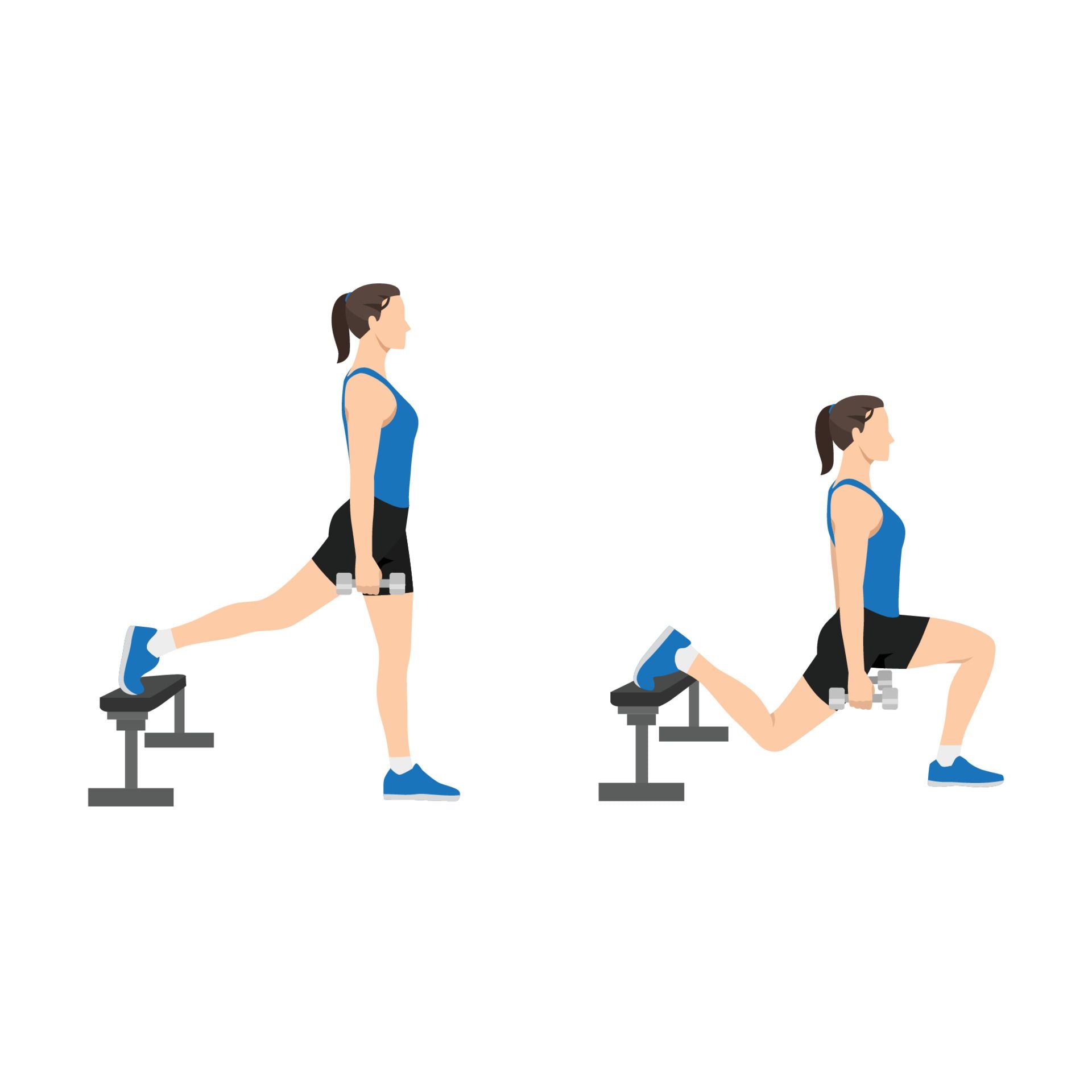 Bulgarian Split Squat - Så här gör du