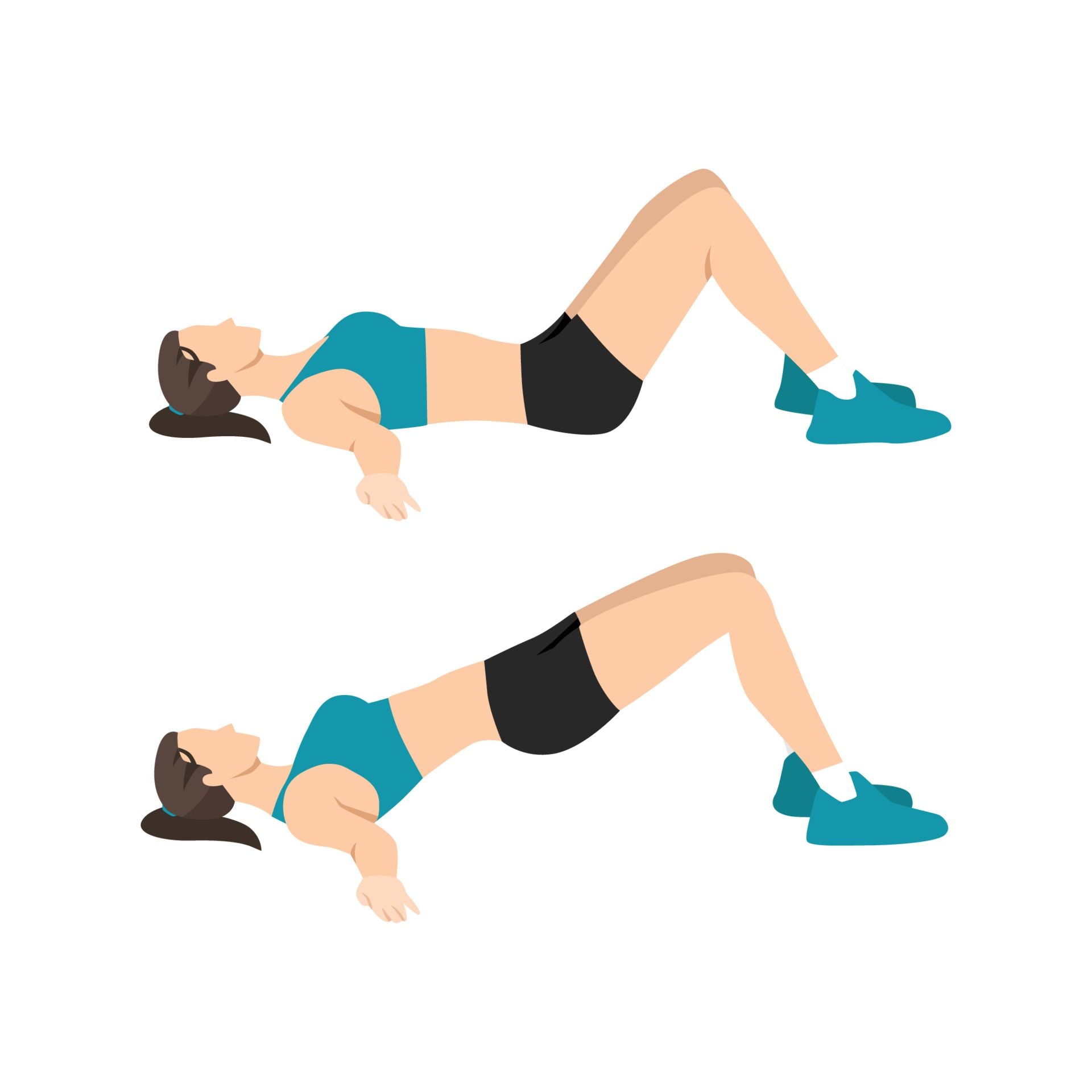 Glute bridge - Så här gör du