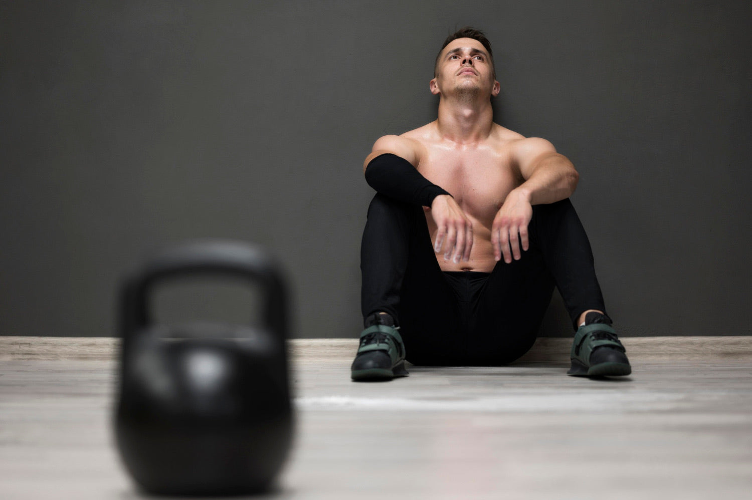 Man som har tappat motivationen till att träna