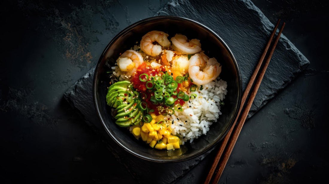 Asiatisk räkbowl under 400 kcal - Nyttigt recept!