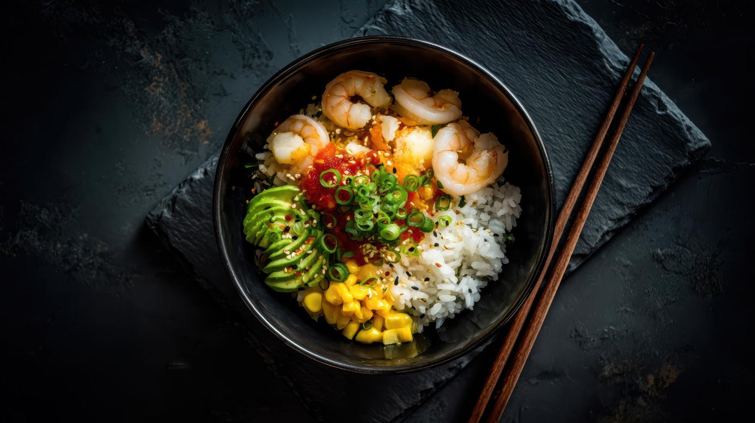 Asiatisk räkbowl under 400 kcal - Nyttigt recept!