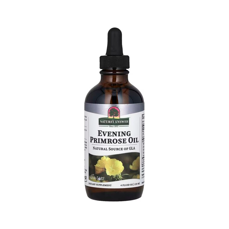 Nature's Answer kvällsprimrolja 120 ml flaska med pipettlock
