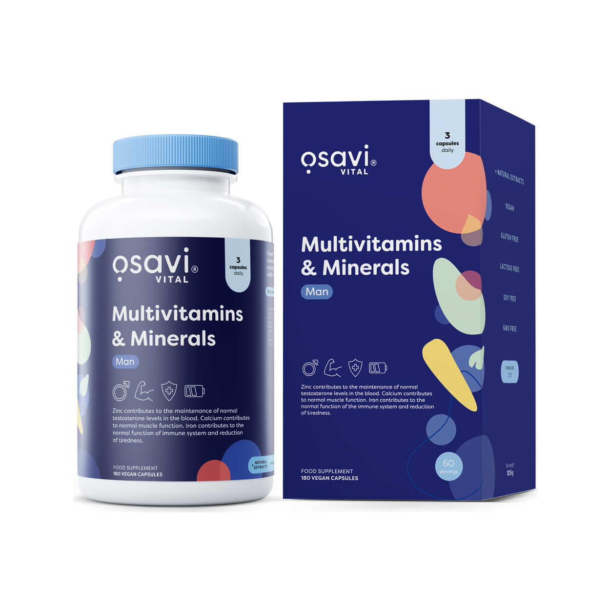 Multivitamins & Minerals Man - 180 vegan caps