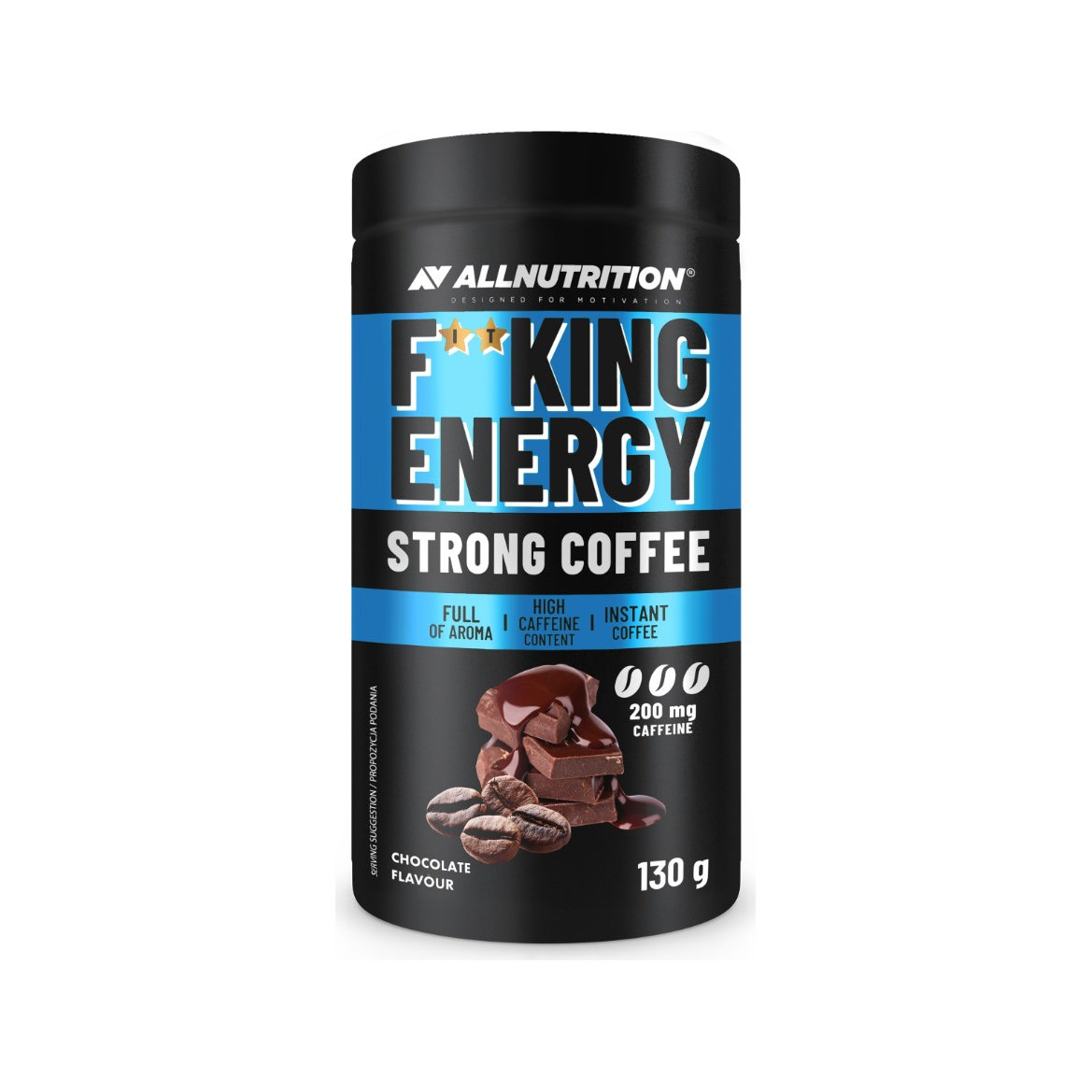 Fitking Energy Coffee, Chocolate - 130 grams