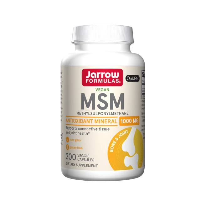 Jarrow Formulas MSM kosttillskottsflaska, 1000 mg, 200 kapslar
