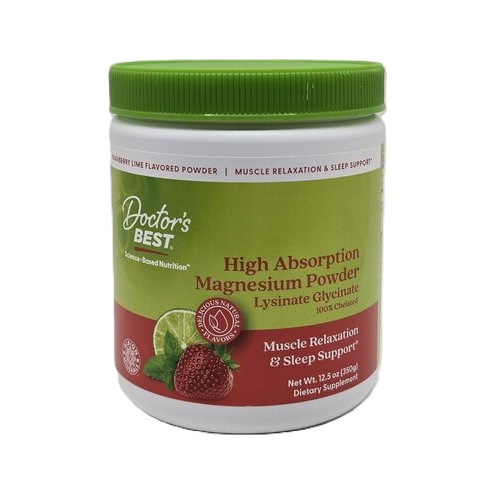 High Absorption Magnesium Powder, Strawberry Lime - 350 grams