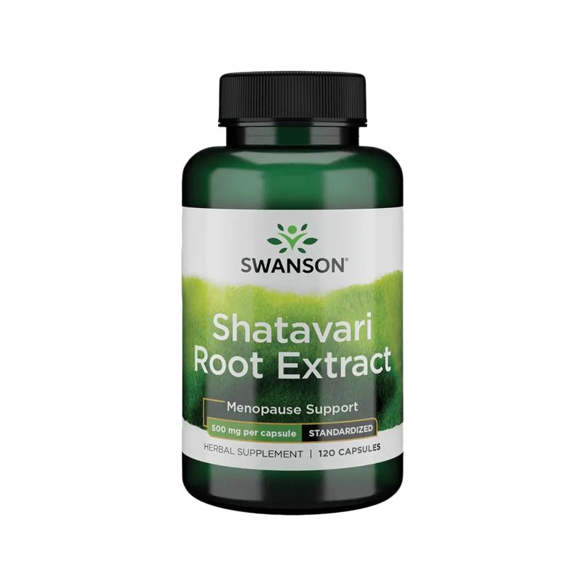 Swanson Shatavari rotextrakt 500 mg kapselburk, 120 kapslar