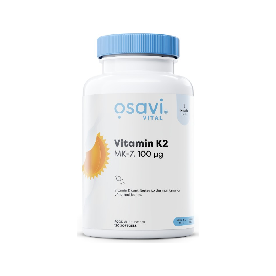 Vitamin K2 MK-7, 100mcg - 120 softgels