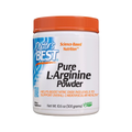 Doctor's Best L-argininpulver i vit plastburk med orange lock, 300 g