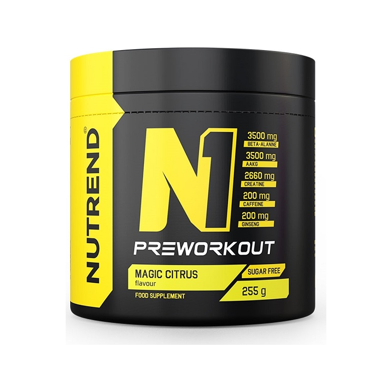 Nutrend N1 pre-workout 255 g, Magic Citrus-smak
