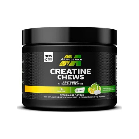 MuscleTech kreatintuggtabletter i burk, Citrus Burst-smak