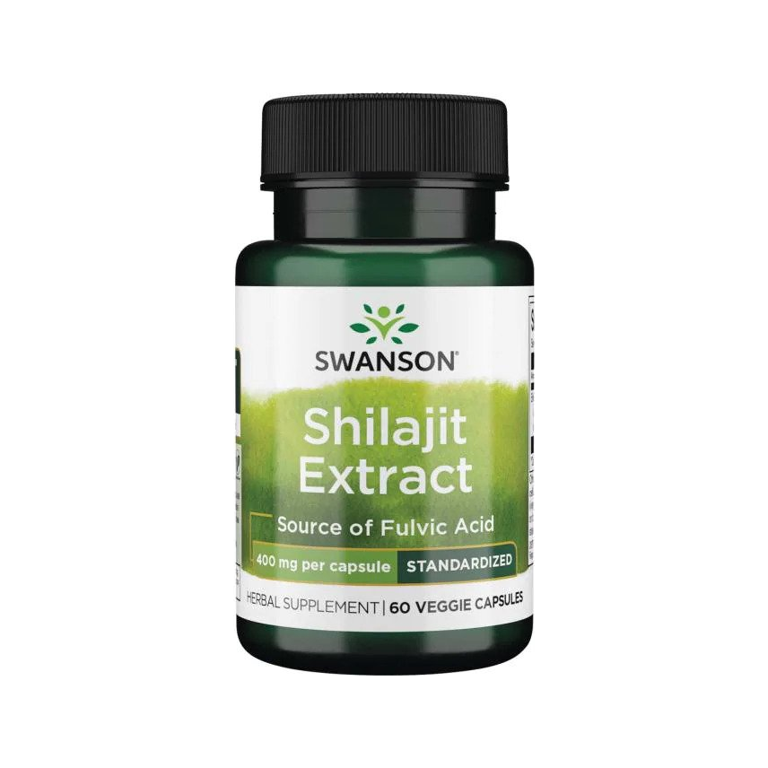 Swanson shilajit-extrakt, 60 veggiekapslar, 400 mg per kapsel