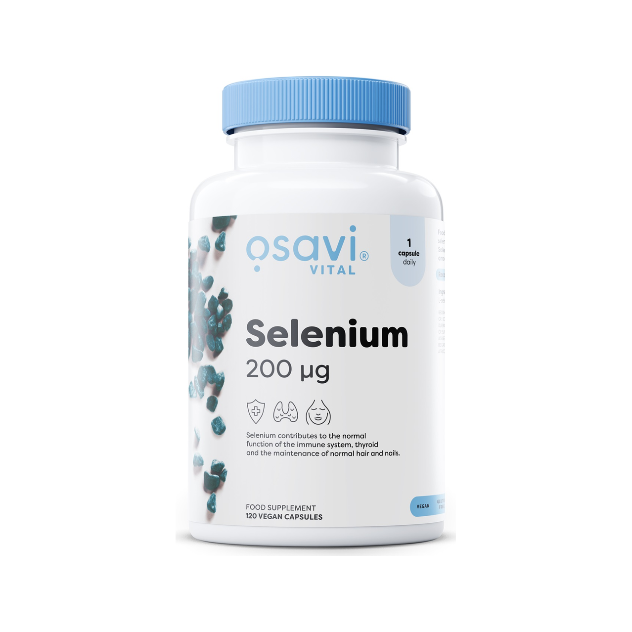 Osavi Vital Selenium 200 µg kapslar i burk