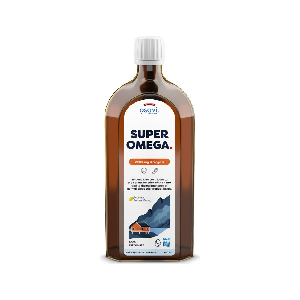 Super Omega, 2900mg Omega 3 (Lemon) - 500 ml.