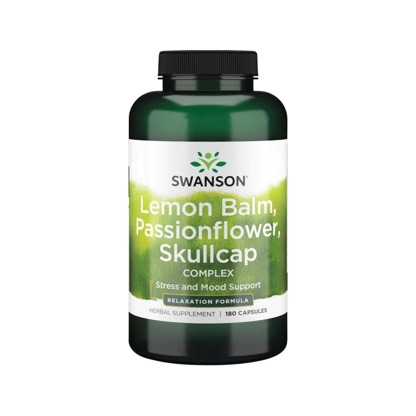 Lemon Balm, Passionflower, Skullcap Complex - 180 caps