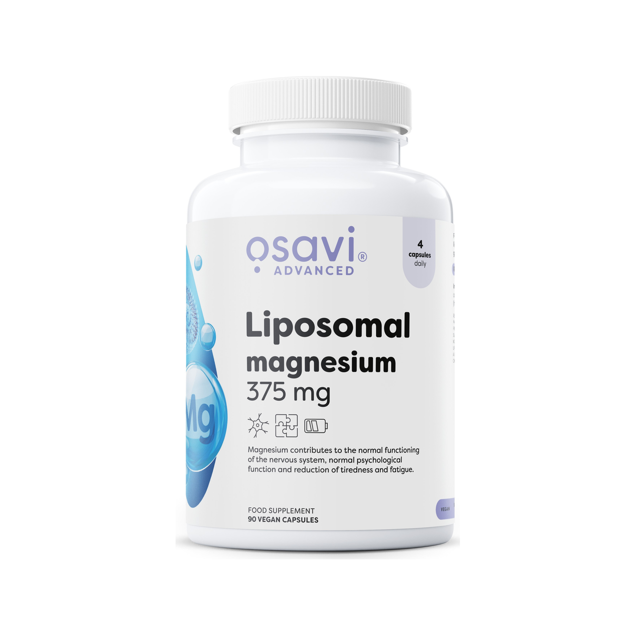 Liposomal Magnesium, 375 mg - 90 vegan caps