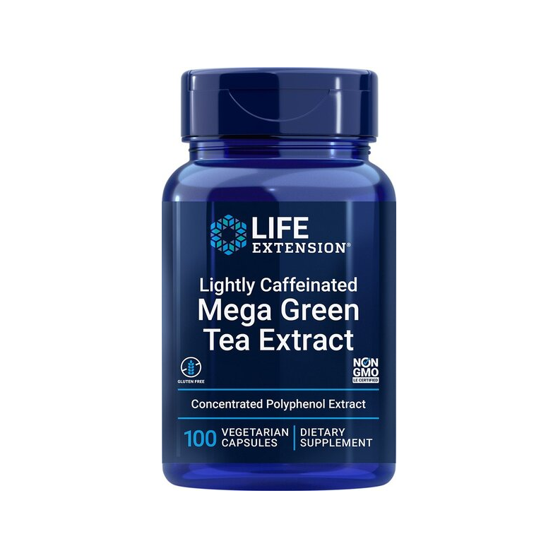 Lightly Caffeinated Mega Green Tea Extract - 100 vcaps
