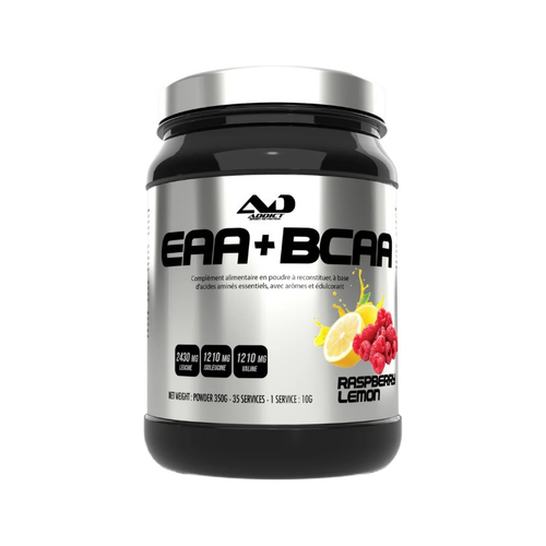 EAA+BCAA-tillskott i burk, Raspberry Lemon-smak, 350 g