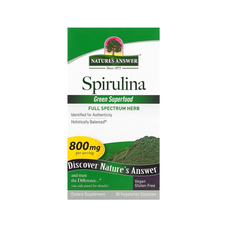 Spirulina, 800mg - 90 vcaps