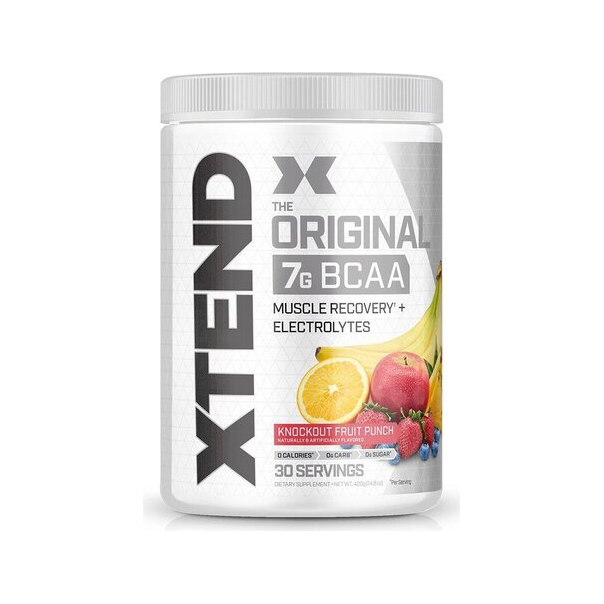 BCAA-pulver i burk med fruktblandningssmak (Xtend, 441 g)