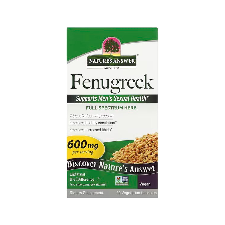 Fenugreek, 600mg - 90 vcaps