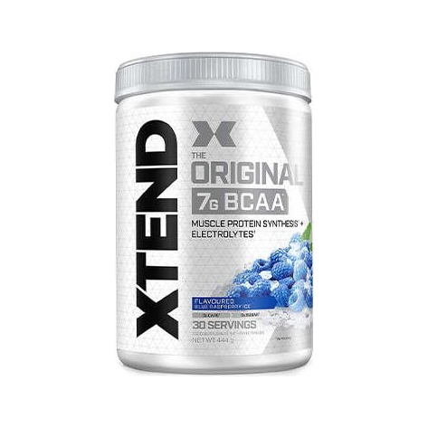 BCAA-pulver i burk med blåbärssmak (Xtend, 441 g)