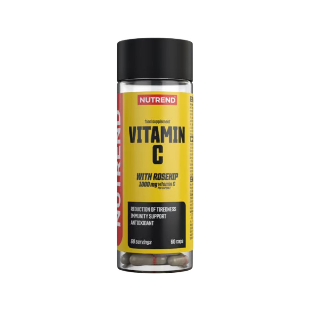 Nutrend vitamin C med nypon kapslar i burk, 60 st