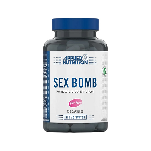 Applied Nutrition Sex Bomb för henne, 120 kapslar i mörk plastburk med lock