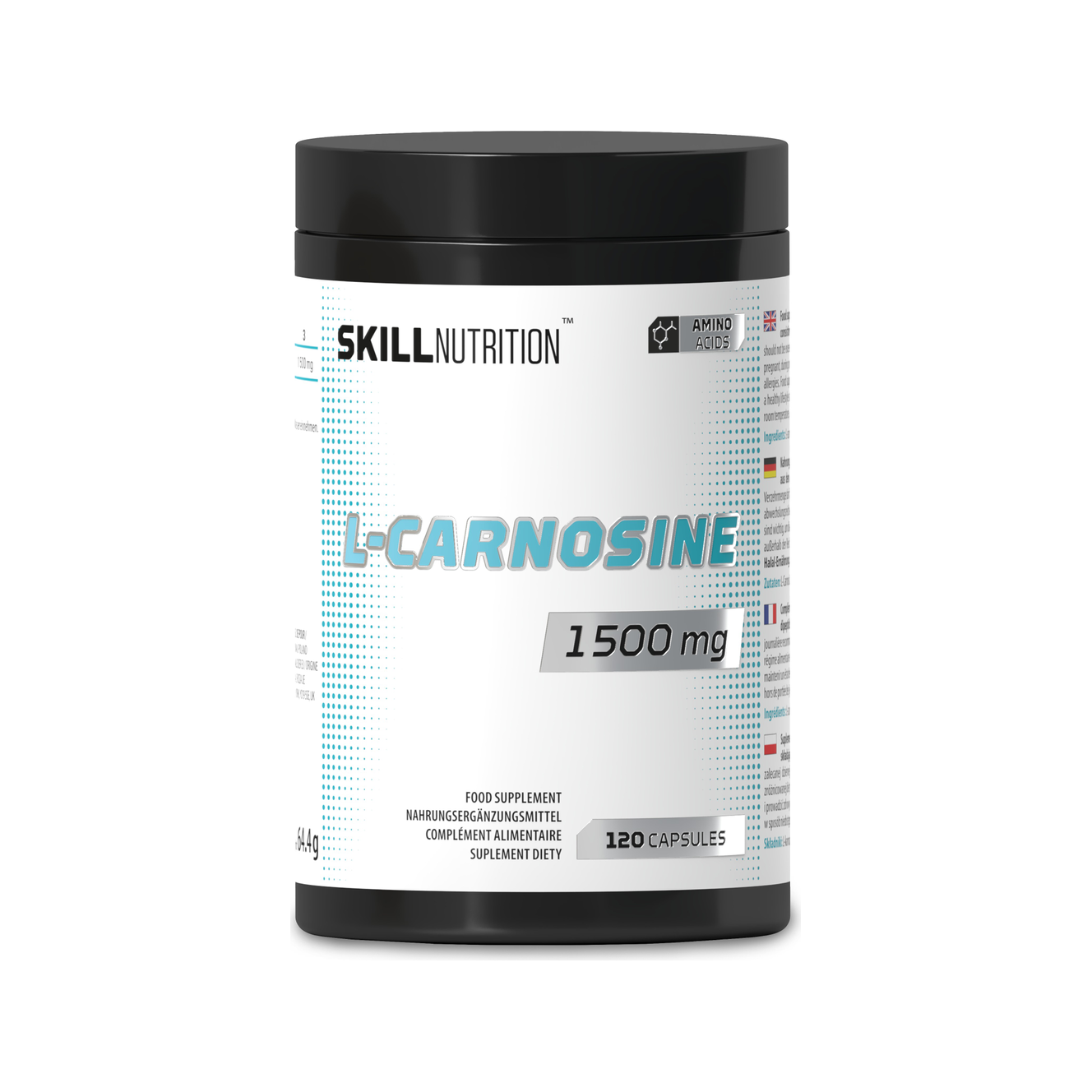 L-Carnosine, 1500mg - 120 vegan caps