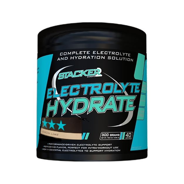Elektrolytdryck STACKER2 Electrolyte Hydrate, citron lime, 300 g pulverburk
