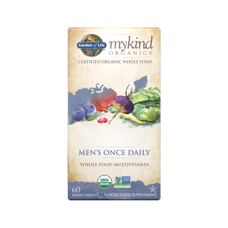 Garden of Life mykind kosttillskott, män once daily, 60 tabletter