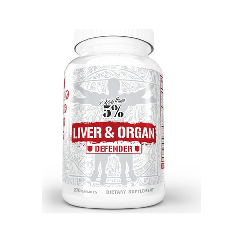 Kosttillskottflaska med kapslar, 5% Liver & Organ Defender, 270 kapslar
