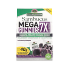 Sambucus Mega 7X-gummier från Nature's Answer, förpackning