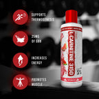 5% Nutrition flytande L-karnitinflaska med vattenmelon, röda förmånsikoner
