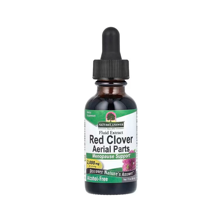 Nature's Answer rödklöver flytande extraktflaska, 30 ml
