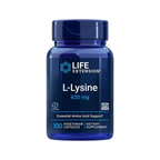 Life Extension L-Lysine 620 mg kapslar i blå kapselburk, 100 st