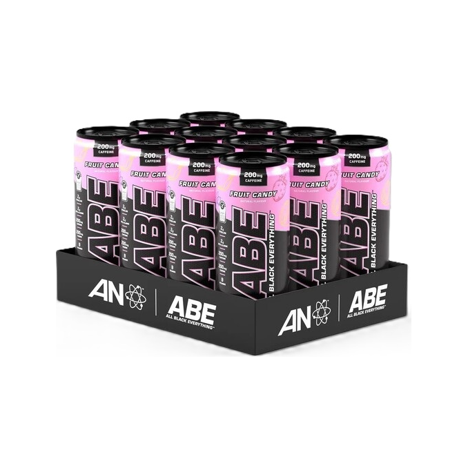 ABE Energy + Performance-dryckesburkar, rosa smak, 12-pack.