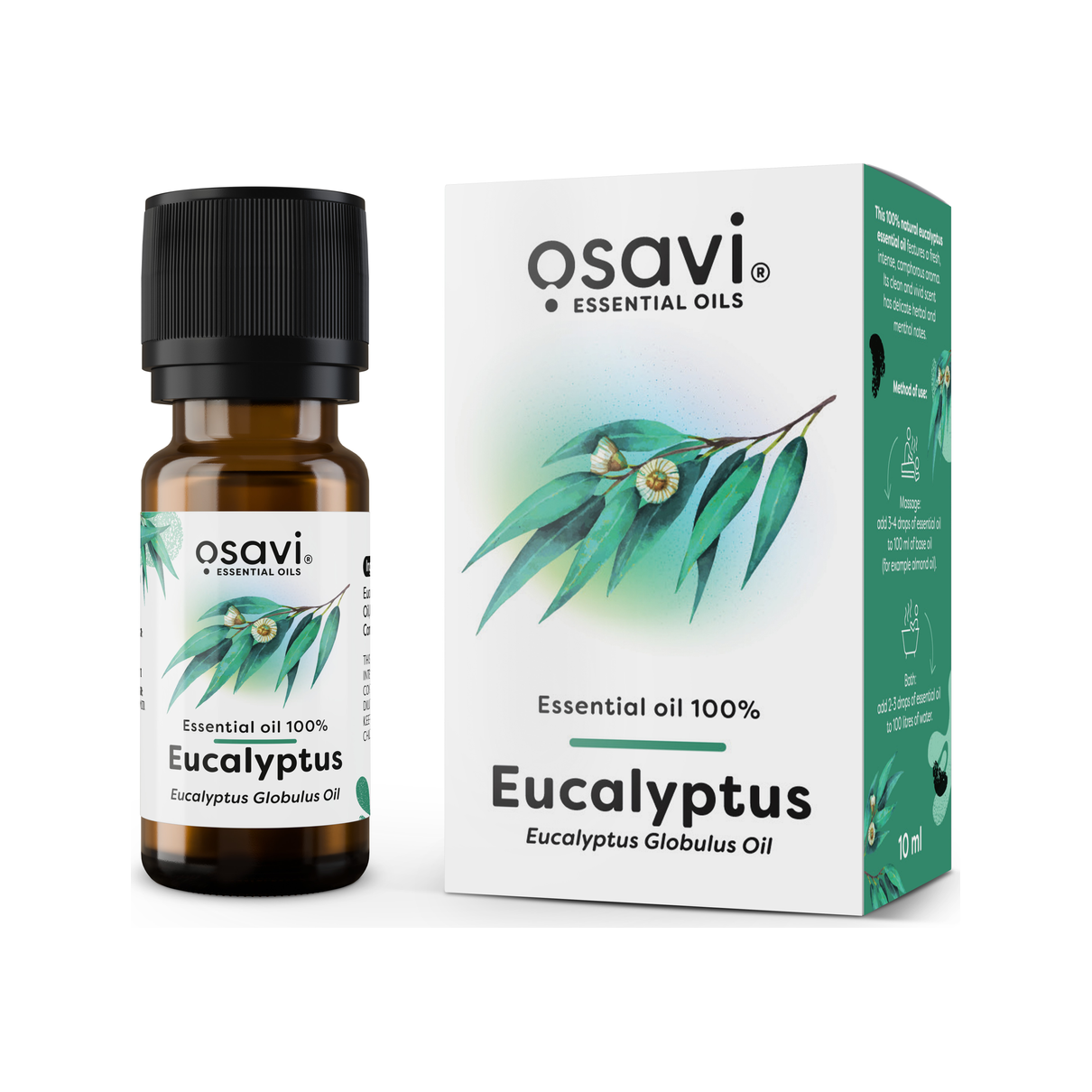 Essential Oil 100%, Eucalyptus - 10 ml.