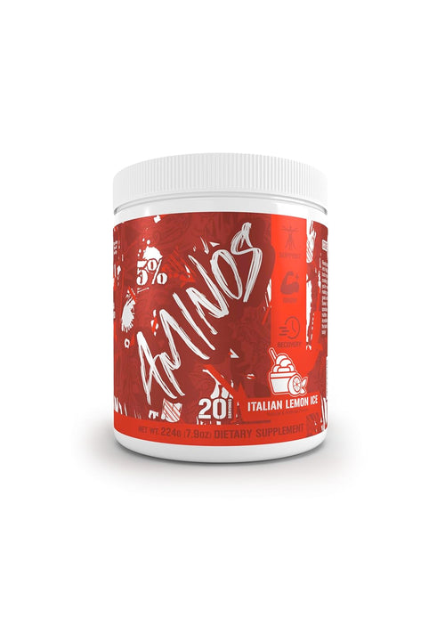 5% Nutrition Aminos Code Red 224g Framsida