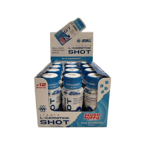 Liquid L-Carnitine Shot, Slush Puppie Blue Raspberry - 12 x 60 ml.