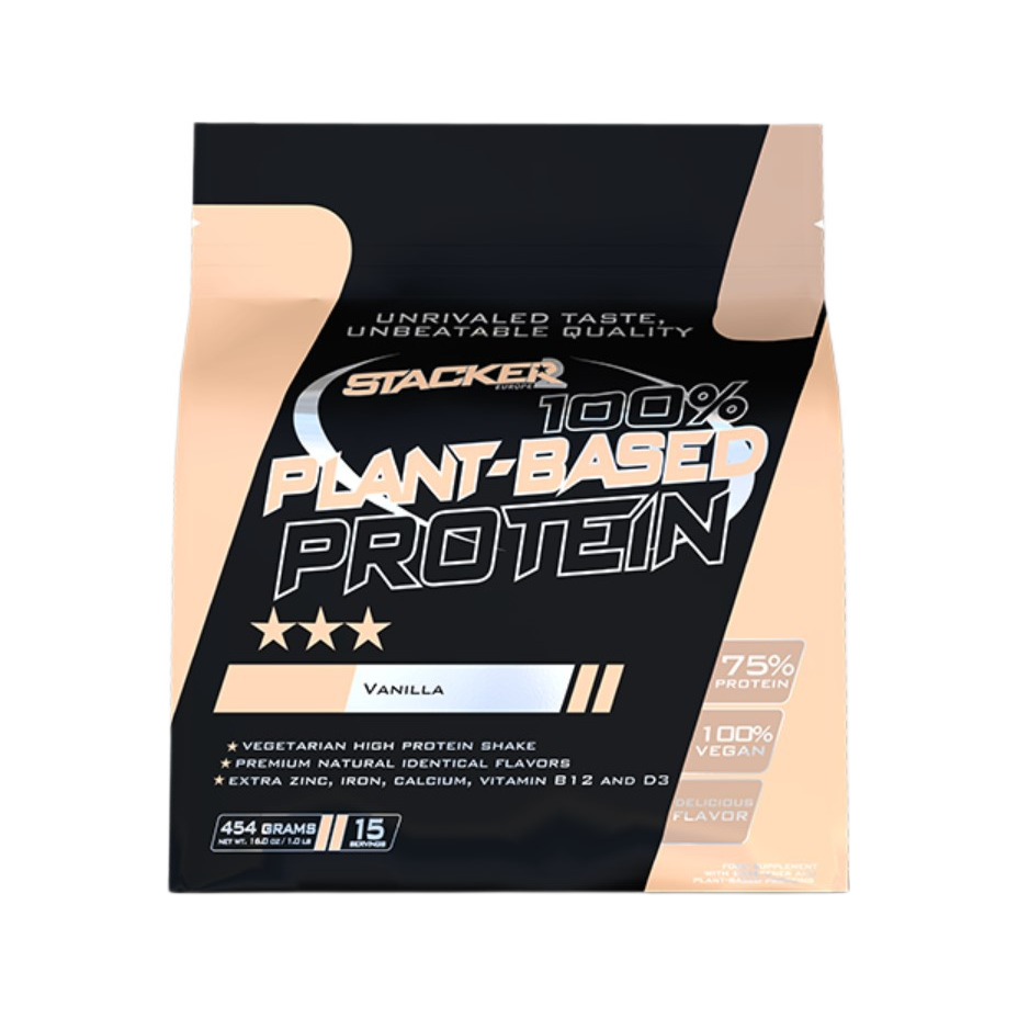 100% Plant Based Protein, Vanilla - 454 grams