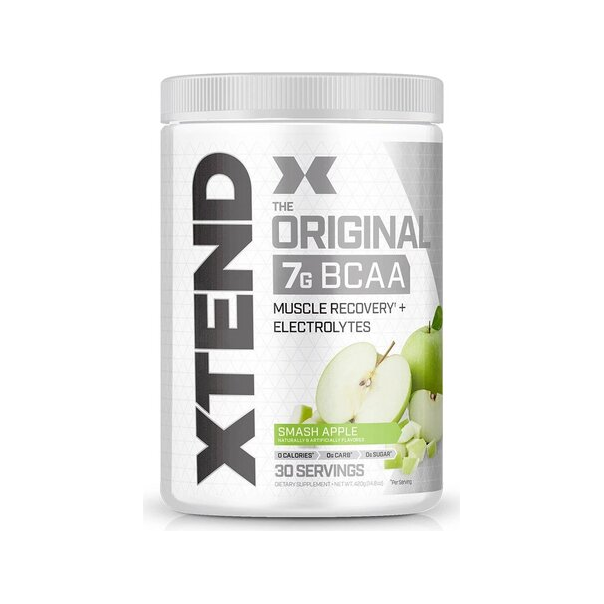 BCAA-pulver i burk med krossat äppelsmak (Xtend, 441 g)
