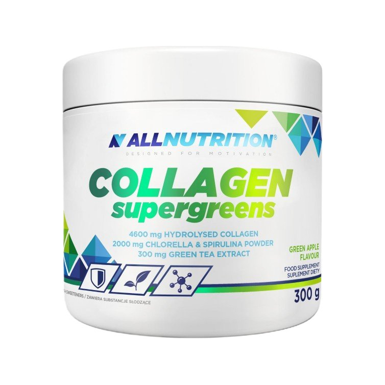 Collagen Supergreens, Green Apple - 300 grams