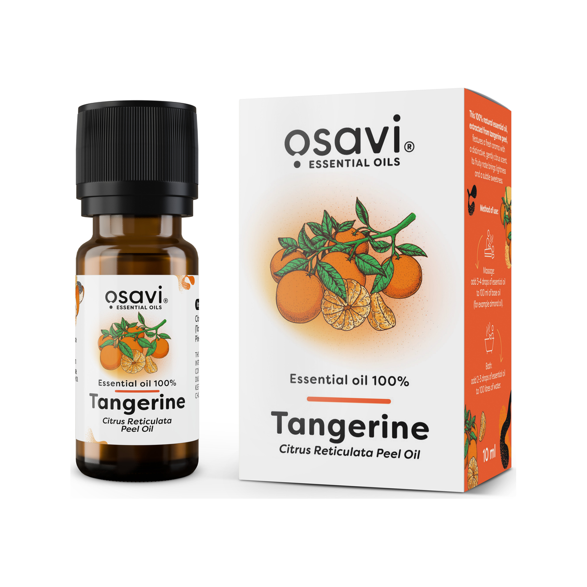 Essential Oil 100%, Tangerine - 10 ml.