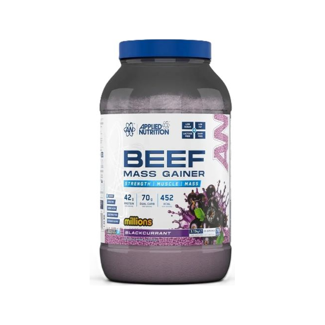 Beef Mass Gainer, Millions Blackcurrant - 3130 grams