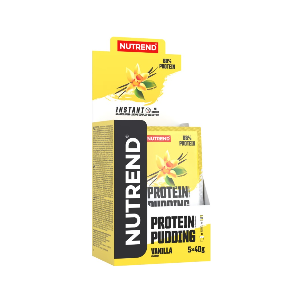 Nutrend protein pudding, vanilj, 5 x 40 g, kartongförpackning