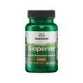 Swanson Bioperine kapselflaska med grönt lock och etikett, 10 mg, 60 kapslar
