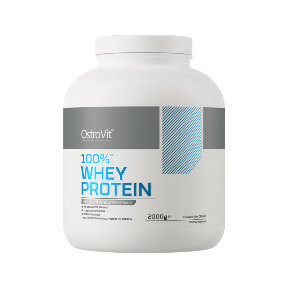 100% Whey Protein, Strawberry Cream - 2000 grams